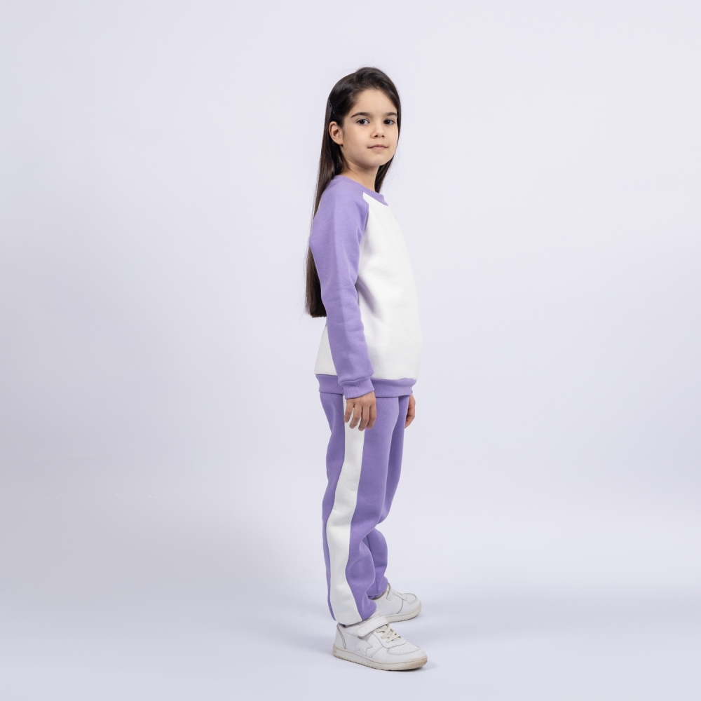 314-Л Свитшот + Штаны, лиловый, хлопок 65%, 35% ПЭ, 3-х нитка (начес) 98,104,110,116