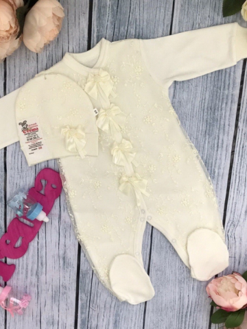 197. Комбинезон с шапкой ясельный, хлопок 100 % интерлок