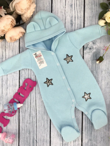 Купить оптом 218. Комбинезон ясельный, хлопок 65%, 35% ПЭ, футер с начёсом 62.68,74 в Серове