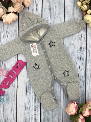 Купить оптом 219-С. Комбинезон ясельный, хлопок 65%, 35% ПЭ, футер с начёсом 62.68,74 в Серове