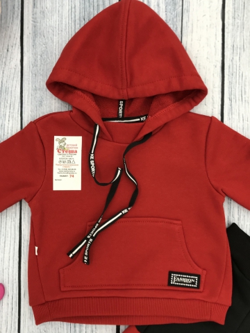 275-К. Костюм ясельный, хлопок 65%, 35% ПЭ, 3-х нитка (без начёса)  74,80,86,92